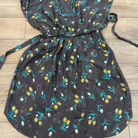 Rebecca Taylor Women's Grey and Gold Dress size 0 - Picture 2 of 12